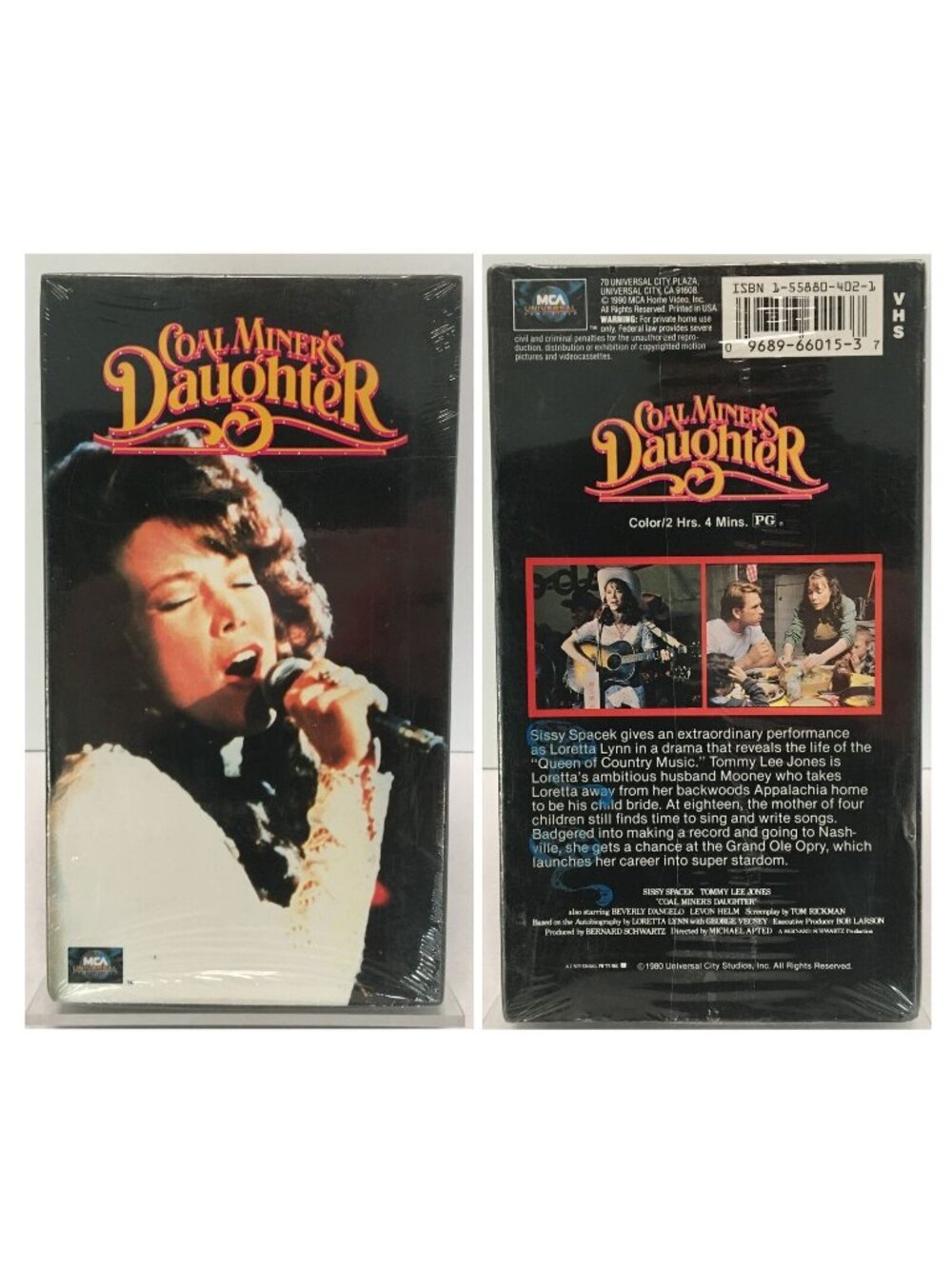 Coal Miners Daughter Sealed VHS 1992 Sissy Spacek Tommy Lee Jones MCA Universal
